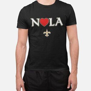 nola heart saints shirt